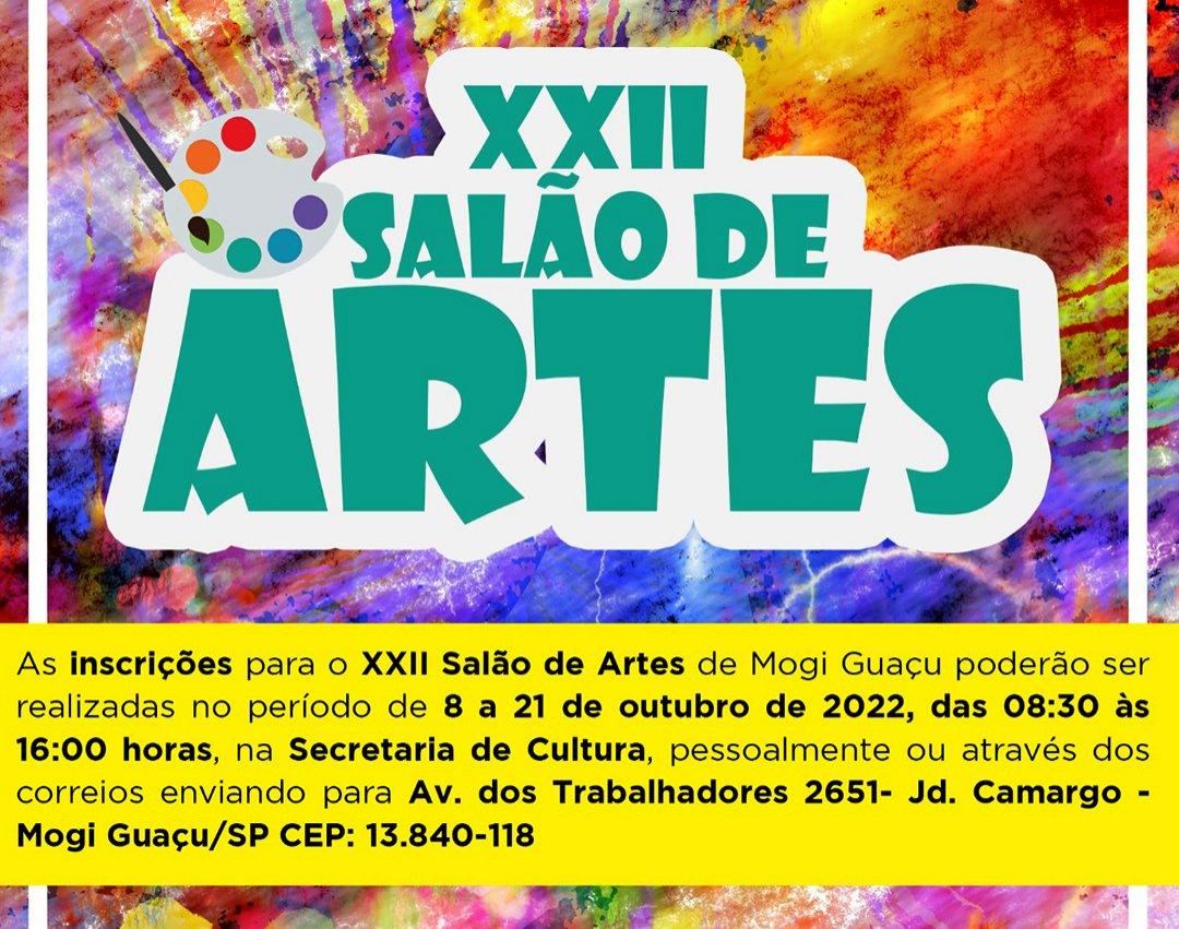 XXII Salão de Artes de Mogi Guaçu está com inscrições abertas