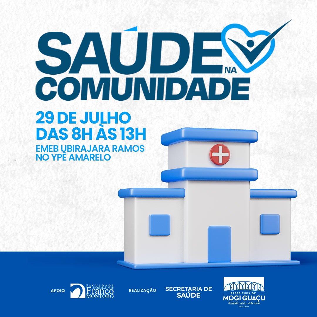 Saúde na Comunidade levará serviços para os moradores do Parque Residencial Ypê Amarelo