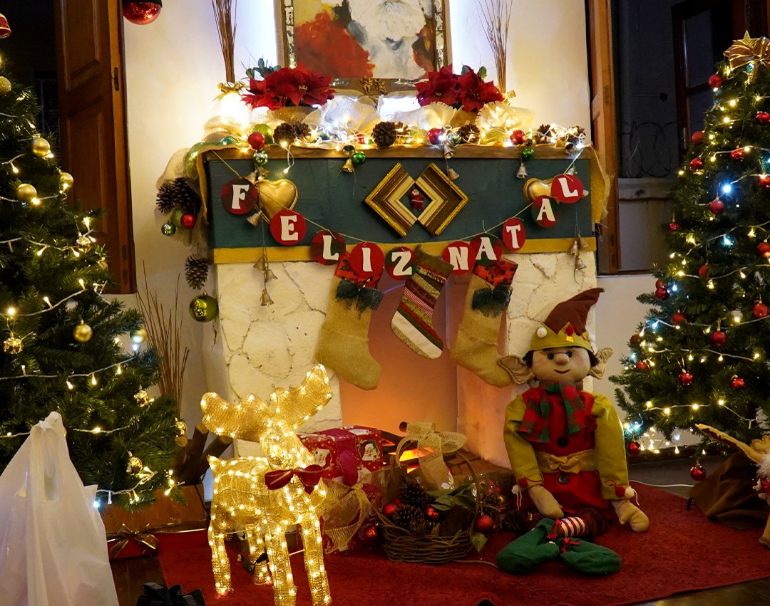 Luzes dão toque especial e Casa do Noel é destaque dos enfeites desse ano