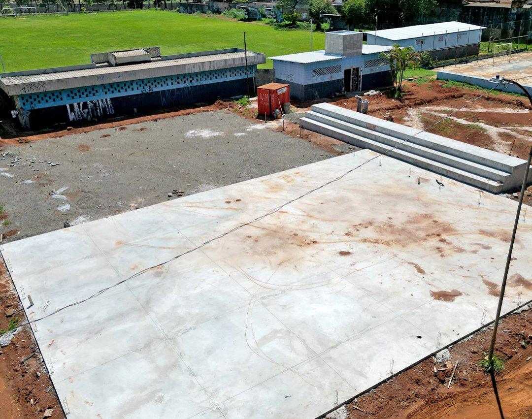 Iniciada a construção de quadra de areia do Centro Esportivo AICA 
