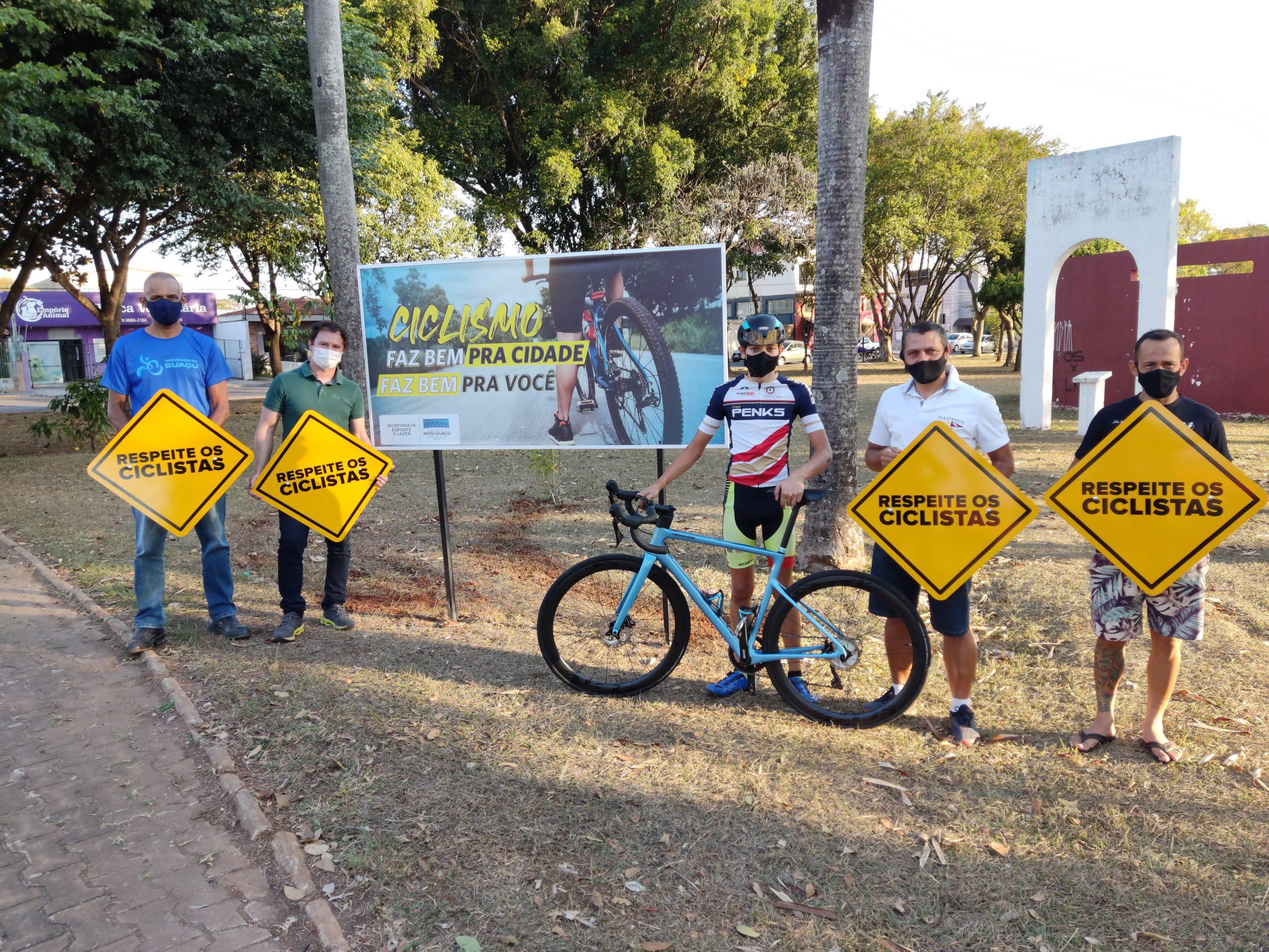 No Dia Nacional do Ciclista, Secretaria de Esporte e Lazer inicia Campanha de Conscientização