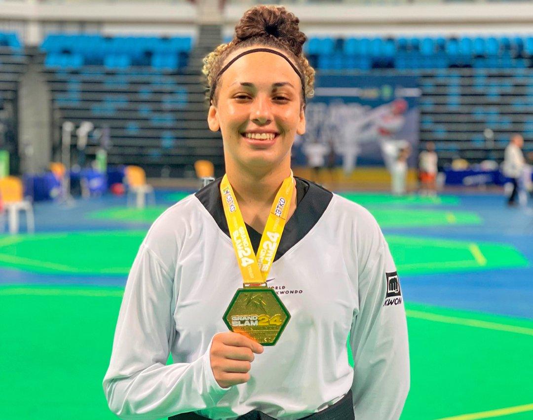 Guaçuana é campeã do Grand Slam de Taekwondo e conquista vaga para a seleção brasileira da modalidade