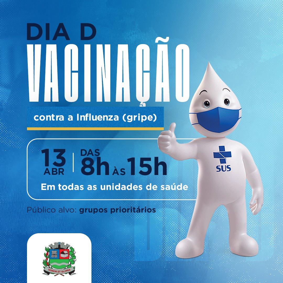 Dia D de Vacinação contra a gripe será no dia 13 de abril em todos os postos de saúde