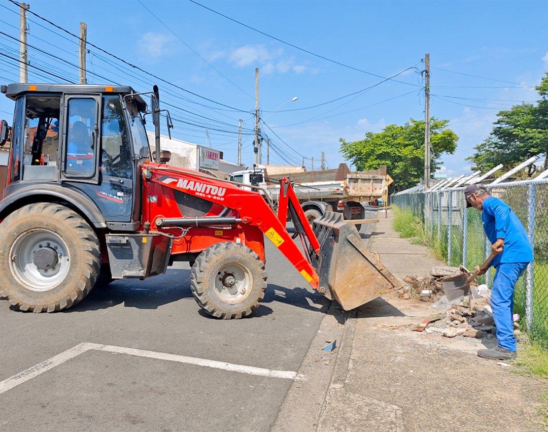 Serviços Municipais realiza mutirão de limpeza e manutenção em diversos bairros de Mogi Guaçu 