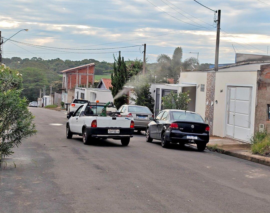 Combate à dengue: nebulização veicular é feita em duas áreas até o final da semana 