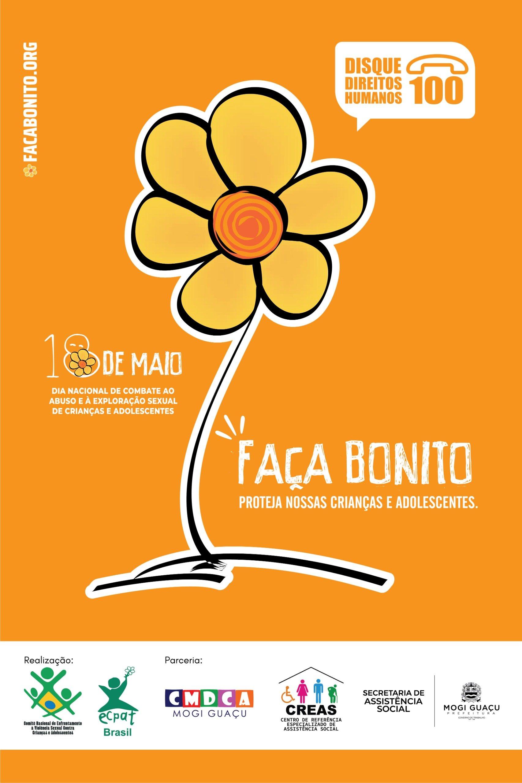 Campanha Faça Bonito chama atenção para Dia Nacional de Combate ao Abuso e à Exploração Sexual de Crianças e Adolescentes 