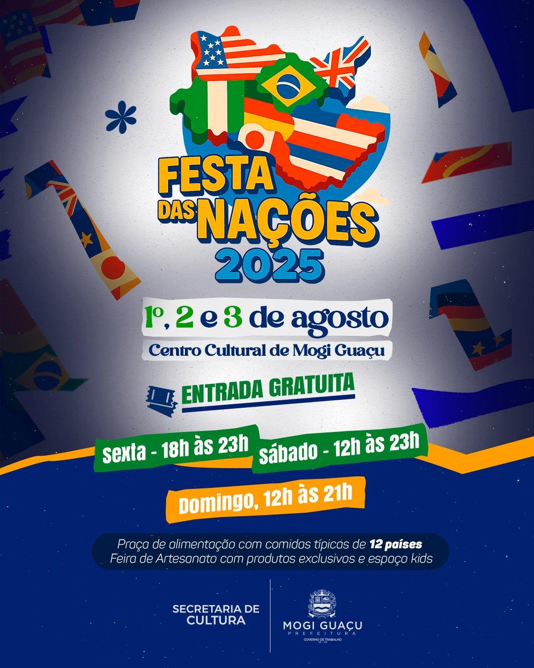 Centro Cultural: Festa das Nações promove viagem cultural com atrações para todas as idades
