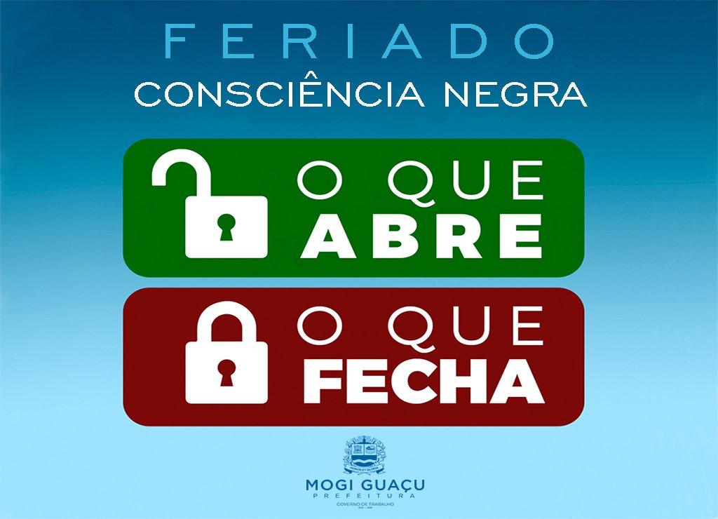 Feriado do Dia da Consciência Negra: confira o que abre e fecha 
