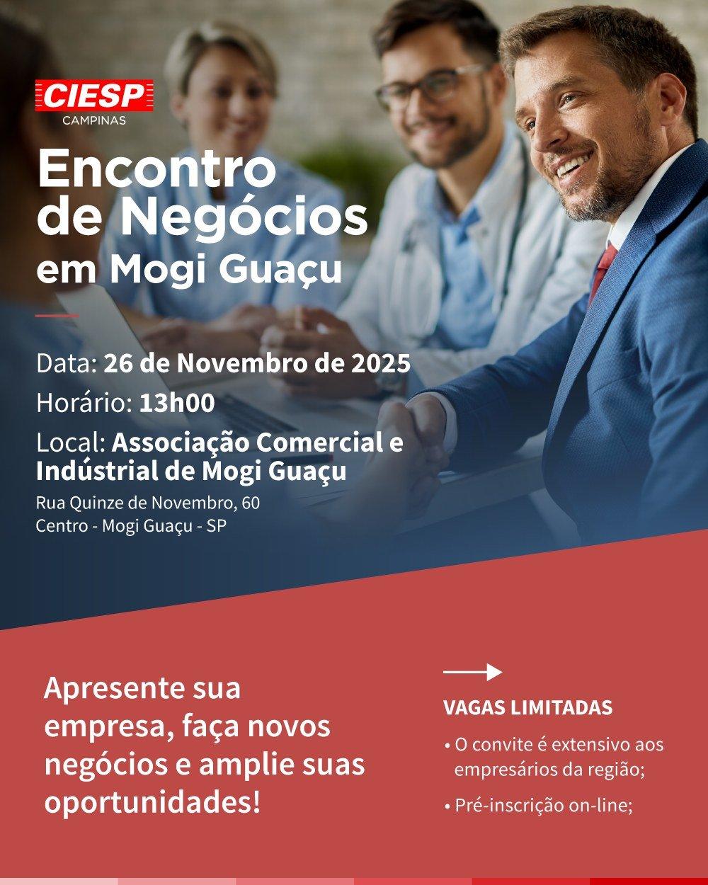 Encontro de Negócios reunirá 68 empresas para impulsionar parcerias e fortalecer a economia regional