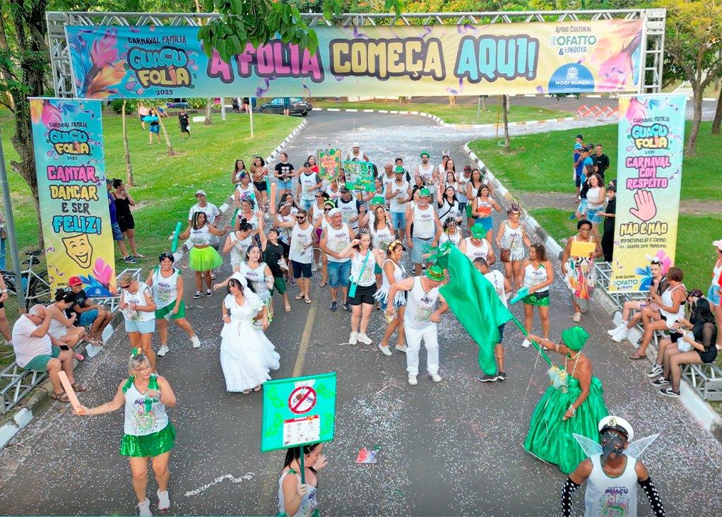 Cultura abre chamada pública para seleção de blocos do Carnaval Família – Guaçu Folia 2026