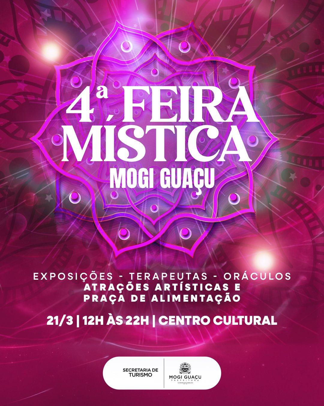 Confira a programação da 4ª Feira Mística que acontece no sábado com toda a magia do mundo místico  