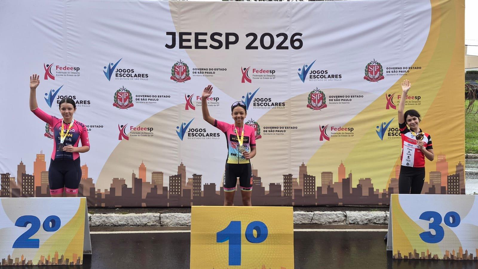 Ciclista de Mogi Guaçu é campeã dos Jogos Escolares do Estado de São Paulo