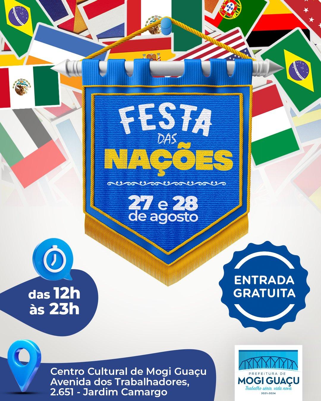 Festa das Nações acontece no fim de semana no Centro Cultural