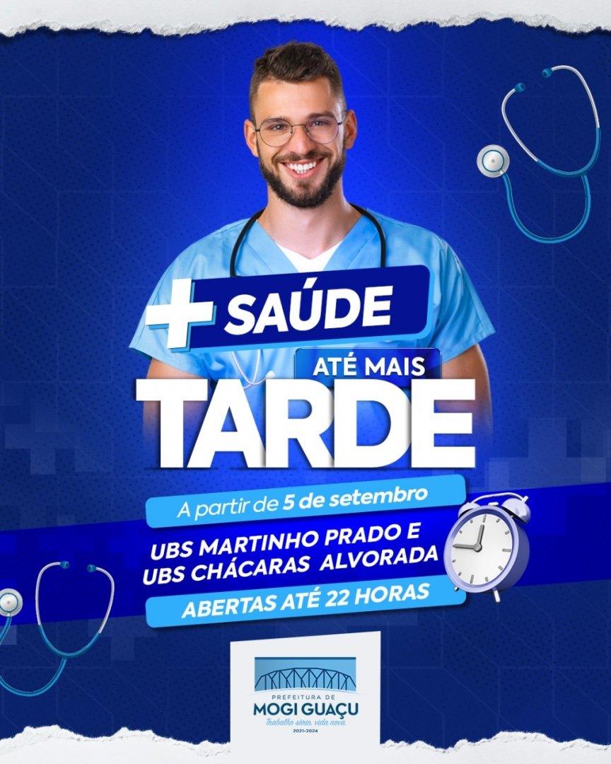 Unidades de Saúde de Martinho Prado e Chácaras Alvorada têm horário estendido a partir de segunda, dia 5 de setembro