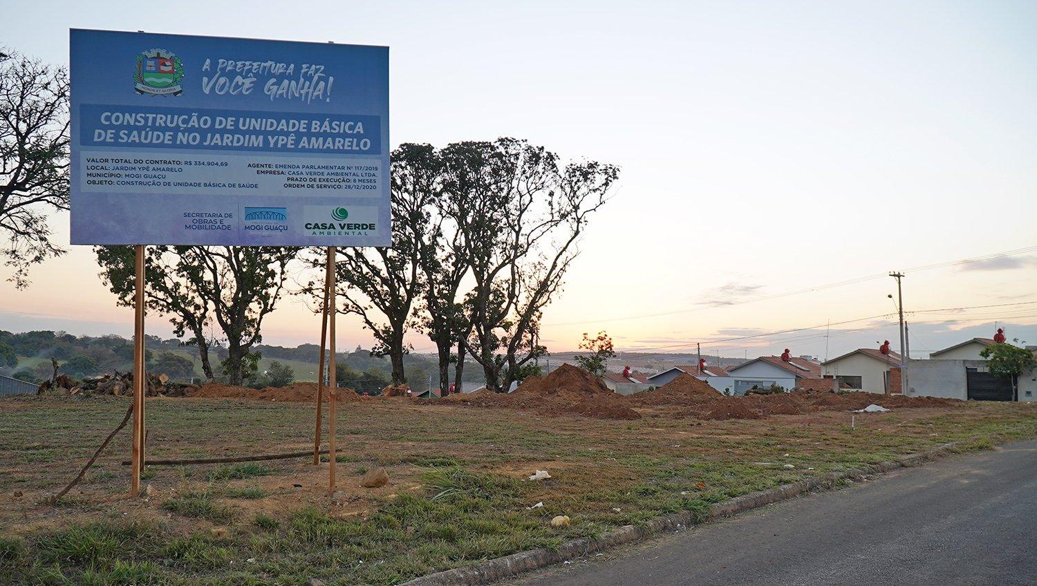 Prefeitura inicia a construção de Unidade Básica de Saúde do Ypê Amarelo